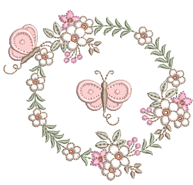 Floral e Borboleta e 3D RM 52